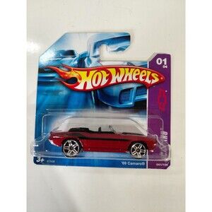 NIP Hot Wheels Camaro Short Card 1:64 Die Cast 1969 Chevrolet Camaro Convertible
